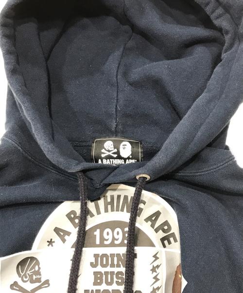 A BATHING APE（ア ベイシング エイプ）A BATHING APE (ア ベイシング エイプ) NEIGHBORHOOD (ネイバーフッド) RELAXED FIT PULLOVER HOODIE　（リラックス　フィット　プルオーバー　フーディー） ネイビー サイズ:Mの古着・服飾アイテム