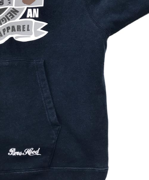 A BATHING APE（ア ベイシング エイプ）A BATHING APE (ア ベイシング エイプ) NEIGHBORHOOD (ネイバーフッド) RELAXED FIT PULLOVER HOODIE　（リラックス　フィット　プルオーバー　フーディー） ネイビー サイズ:Mの古着・服飾アイテム