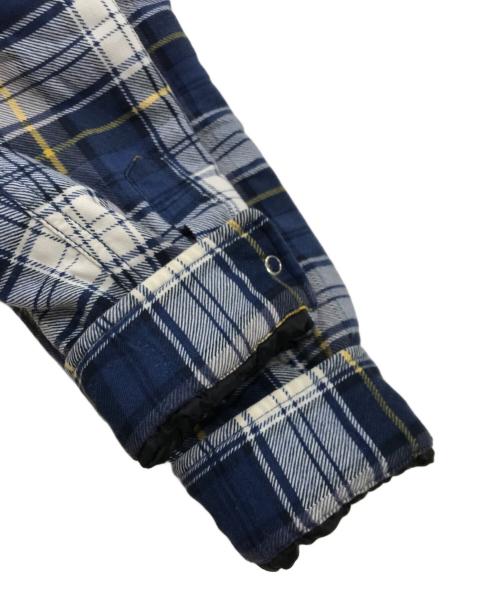 SUPREME（シュプリーム）SUPREME (シュプリーム) faux shearling lined flannel シャツ ネイビー サイズ:Mの古着・服飾アイテム