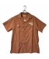 durable&comfortable（ドゥラブル＆カンファタブル）の古着「オープンカラーシャツ」｜ブラウン