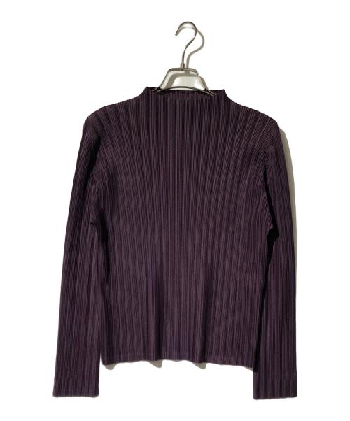 PLEATS PLEASE（プリーツプリーズ）PLEATS PLEASE (プリーツプリーズ) プリーツカットソー パープル サイズ:3の古着・服飾アイテム