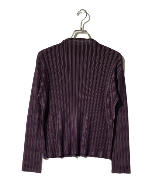 PLEATS PLEASE（プリーツプリーズ）PLEATS PLEASE (プリーツプリーズ) プリーツカットソー パープル サイズ:3の古着・服飾アイテム