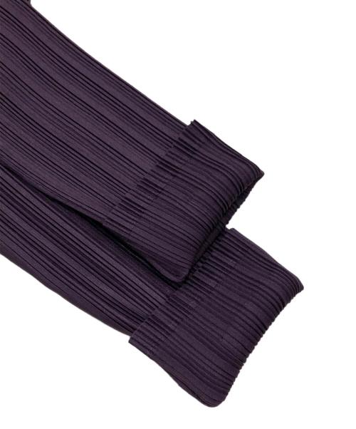 PLEATS PLEASE（プリーツプリーズ）PLEATS PLEASE (プリーツプリーズ) プリーツカットソー パープル サイズ:3の古着・服飾アイテム
