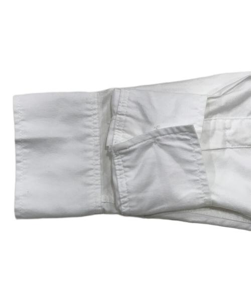 maison kitsune（メゾンキツネ）maison kitsune (メゾンキツネ) TRICOLOR FOX PATCH CLASSIC SHIRT　（トリコロール　フォックス　パッチ　クラシック　シャツ） ホワイト サイズ:34の古着・服飾アイテム