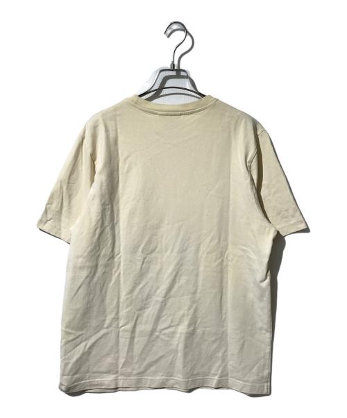 maison kitsune（メゾンキツネ）maison kitsune (メゾンキツネ) サーフィンフォックスプリントTシャツ ベージュ サイズ:Ｓの古着・服飾アイテム