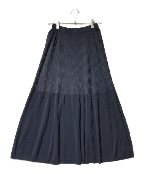 theory（セオリー）theory (セオリー) ランダムプリーツシアースカート ネイビー サイズ:Pの古着・服飾アイテム