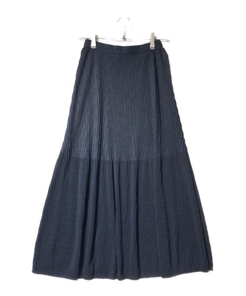 theory（セオリー）theory (セオリー) ランダムプリーツシアースカート ネイビー サイズ:Pの古着・服飾アイテム