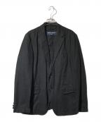 COMME des GARCONS HOMMEコムデギャルソン オム）の古着「リネンテーラードジャケット」｜ブラック