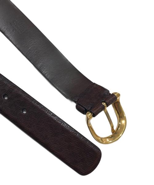BRUNELLO CUCINELLI（ブルネロクチネリ）BRUNELLO CUCINELLI (ブルネロクチネリ) レザーベルト ブラウン サイズ:90の古着・服飾アイテム