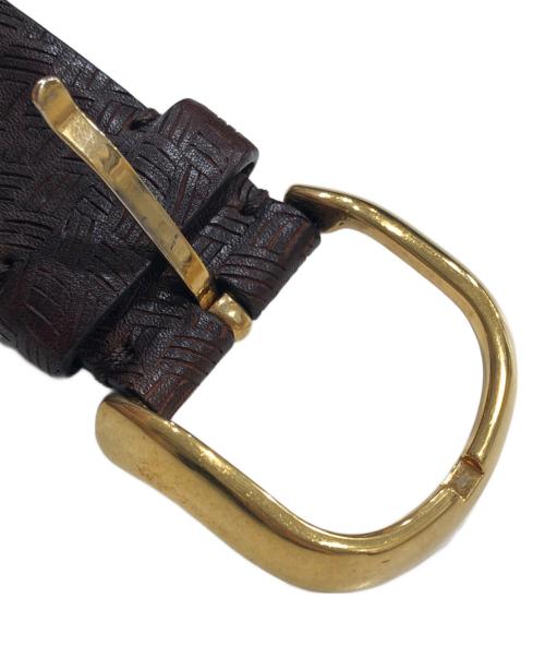 BRUNELLO CUCINELLI（ブルネロクチネリ）BRUNELLO CUCINELLI (ブルネロクチネリ) レザーベルト ブラウン サイズ:90の古着・服飾アイテム