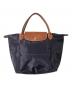 中古・古着 LONGCHAMP (ロンシャン) トートバッグ/ル プリアージュ パープル：6000円