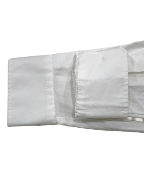 MM6 Maison Margiela（エムエムシックスメゾンマルジェラ）MM6 Maison Margiela (エムエムシックスメゾンマルジェラ) White Shirt Slip Dress　（ホワイト　シャツ　スリップ　ドレス） ホワイト×ブラック サイズ:42 未使用品の古着・服飾アイテム