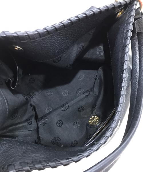 TORY BURCH（トリーバーチ）TORY BURCH (トリーバーチ) レザートートバッグ ブラックの古着・服飾アイテム