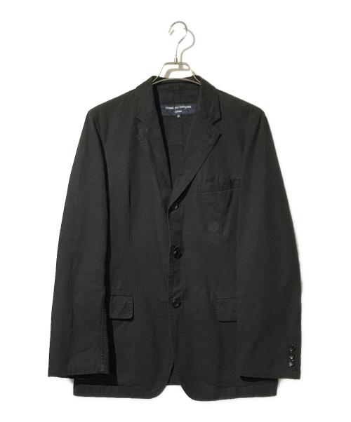 COMME des GARCONS HOMME（コムデギャルソン オム）COMME des GARCONS HOMME (コムデギャルソン オム) 製品染め3Ｂテーラードジャケット ブラック サイズ:Sの古着・服飾アイテム