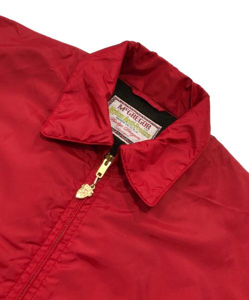 McGREGOR（マクレガー）McGREGOR (マクレガー) THE REAL McCOY'S (ザ・リアルマッコイズ) NYLON ANTI FREEZE JACKET　（ナイロン　アンチ　フリーズ　ジャケット） レッド サイズ:40の古着・服飾アイテム