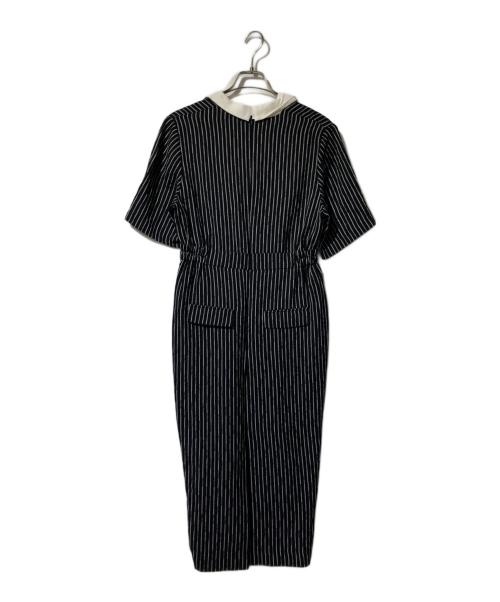 Tnewties（トゥエンティーズ）Tnewties (トゥエンティーズ) ジェシカの陰謀 ダブルブレストストライプパターンドレス ブラック サイズ:Lの古着・服飾アイテム