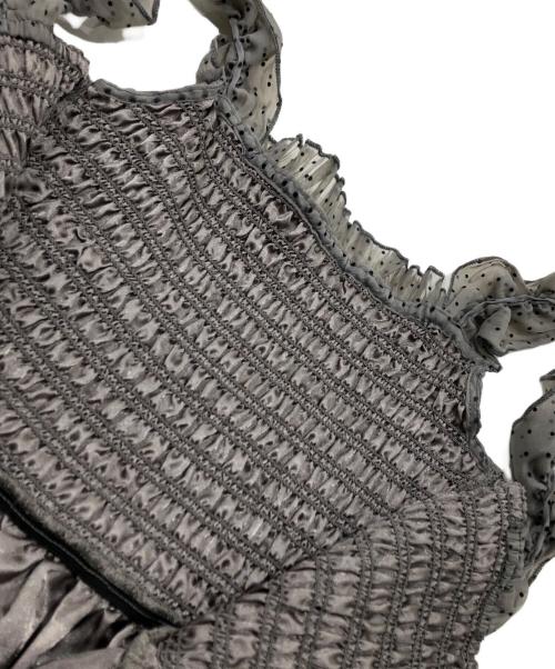 Treat Urself（トリートユアセルフ）Treat Urself (トリートユアセルフ) キャミソールドットワンピース グレー サイズ:Fの古着・服飾アイテム