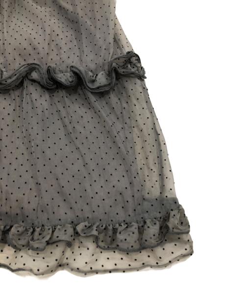 Treat Urself（トリートユアセルフ）Treat Urself (トリートユアセルフ) キャミソールドットワンピース グレー サイズ:Fの古着・服飾アイテム