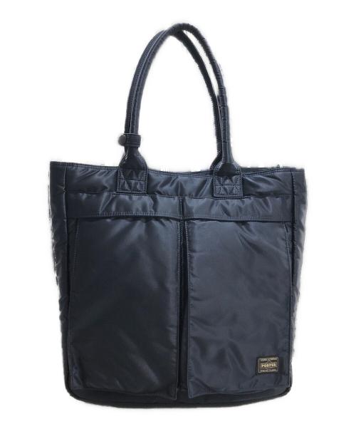 PORTER（ポーター）PORTER (ポーター) TANKER-CARRYING TOTE BAG ネイビーの古着・服飾アイテム