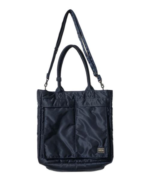 PORTER（ポーター）PORTER (ポーター) TANKER-CARRYING TOTE BAG ネイビーの古着・服飾アイテム