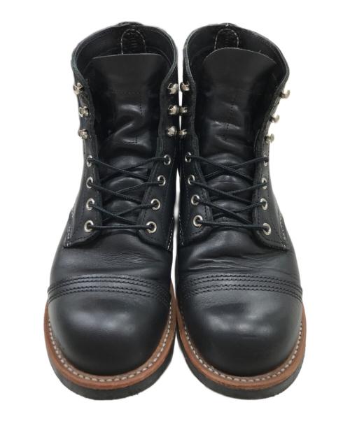 RED WING（レッドウィング）RED WING (レッドウィング) Iron Ranger　（アイアン　レンジャー） ブラック サイズ:USA7/UK6/EUR39の古着・服飾アイテム