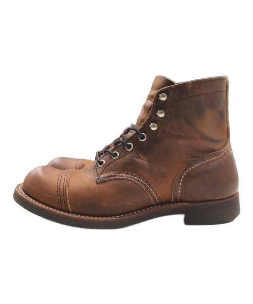 RED WING（レッドウィング）RED WING (レッドウィング) Iron Ranger　（アイアン　レンジャー） ブラウン サイズ:USA7/UK6/EUR39の古着・服飾アイテム
