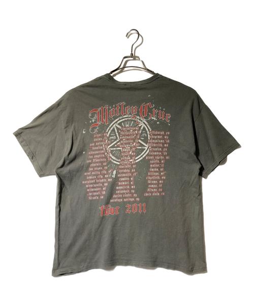 Hanes（ヘインズ）Hanes (ヘインズ) バンドプリントTEE/モトリー・クルー（MOTLEY CRUE） オリーブ サイズ:XLの古着・服飾アイテム