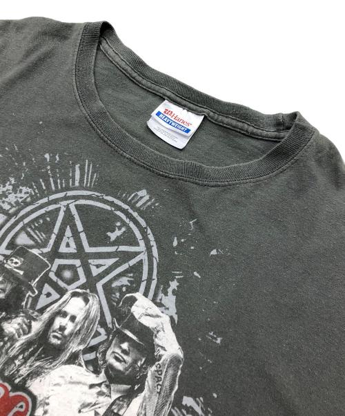 Hanes（ヘインズ）Hanes (ヘインズ) バンドプリントTEE/モトリー・クルー（MOTLEY CRUE） オリーブ サイズ:XLの古着・服飾アイテム