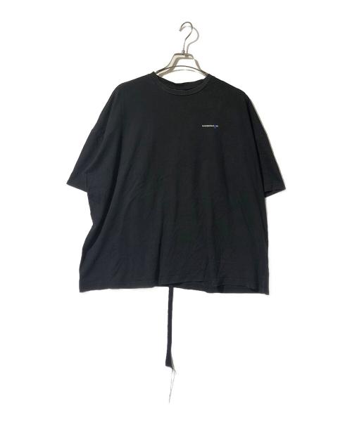 PEACEMINUSONE（ピースマイナスワン）PEACEMINUSONE (ピースマイナスワン) デザインコードTEE ブラック サイズ:Fの古着・服飾アイテム