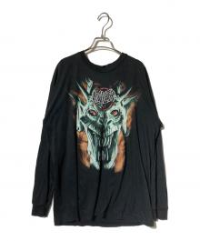 3D（スリーディー）の古着「SLAYER-プリントカットソー」｜ブラック