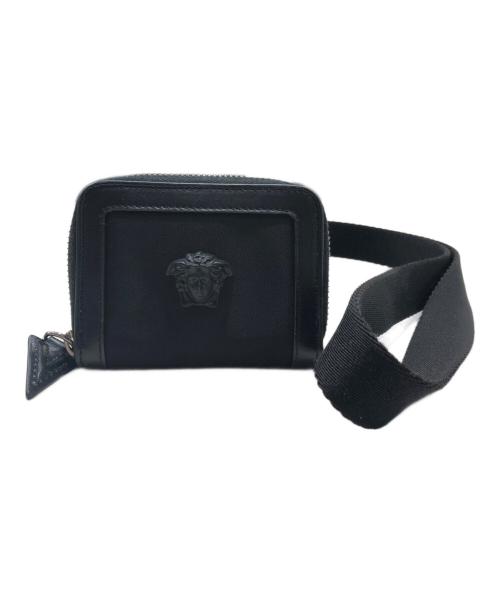 VERSACE（ヴェルサーチェ）VERSACE (ヴェルサーチェ) ネックポーチショルダーバッグ ブラックの古着・服飾アイテム