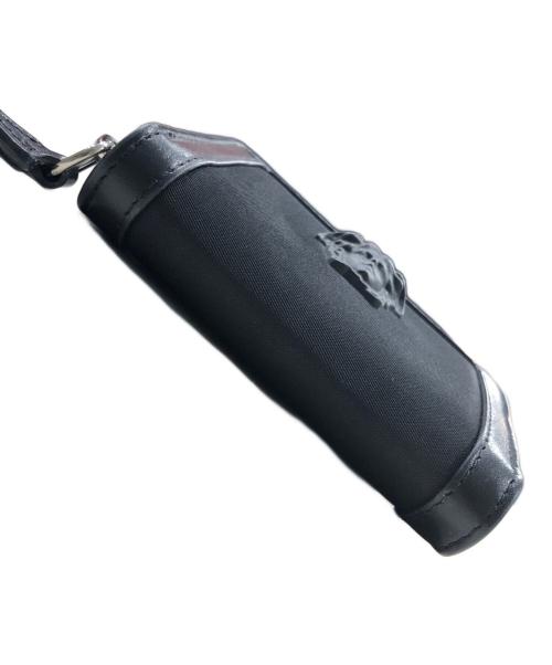 VERSACE（ヴェルサーチェ）VERSACE (ヴェルサーチェ) ネックポーチショルダーバッグ ブラックの古着・服飾アイテム