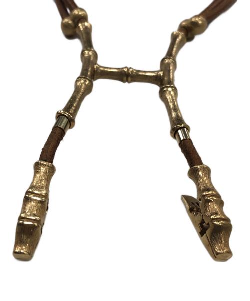 HERMES（エルメス）HERMES (エルメス) ホルターネックレス/ ブラウンの古着・服飾アイテム