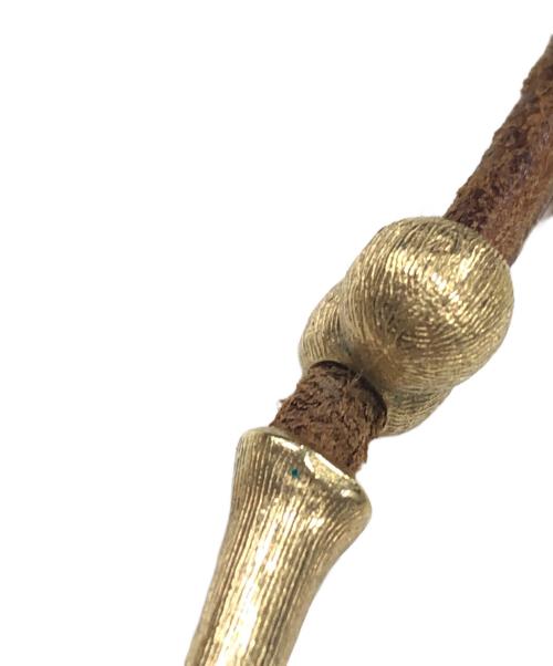 HERMES（エルメス）HERMES (エルメス) ホルターネックレス/ ブラウンの古着・服飾アイテム