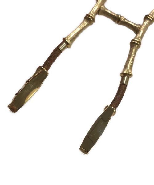 HERMES（エルメス）HERMES (エルメス) ホルターネックレス/ ブラウンの古着・服飾アイテム