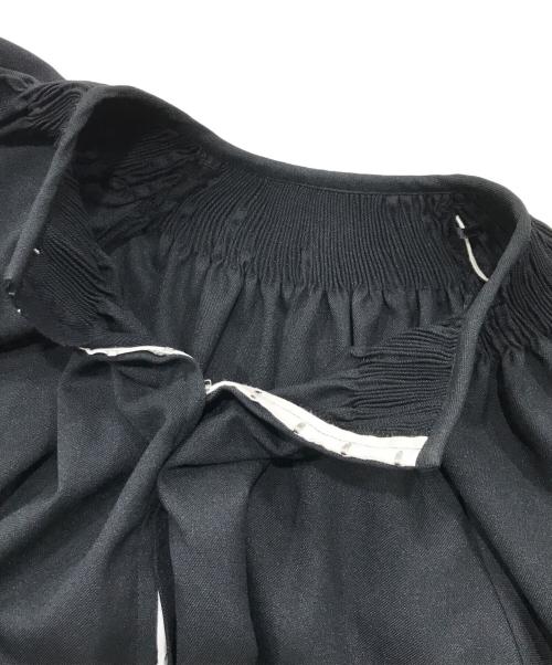 ETRE TOKYO（エトレトウキョウ）ETRE TOKYO (エトレトウキョウ) バルーンスリーブボリュームワンピース ブラック サイズ:Sの古着・服飾アイテム