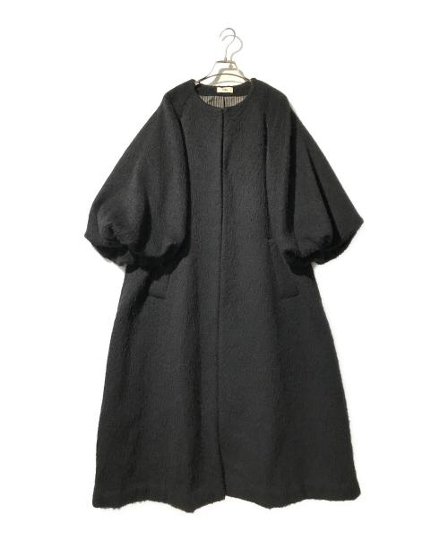 Uhr（ウーア）Uhr (ウーア) Shaggy Long Coat ブラック サイズ:38の古着・服飾アイテム