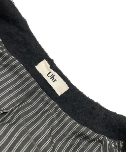 Uhr（ウーア）Uhr (ウーア) Shaggy Long Coat ブラック サイズ:38の古着・服飾アイテム