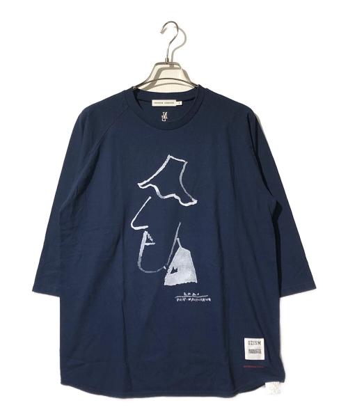 UNDERCOVER（アンダーカバー）UNDERCOVER (アンダーカバー) nonnative (ノンネイティブ) プリントTシャツ ネイビー サイズ:Lの古着・服飾アイテム