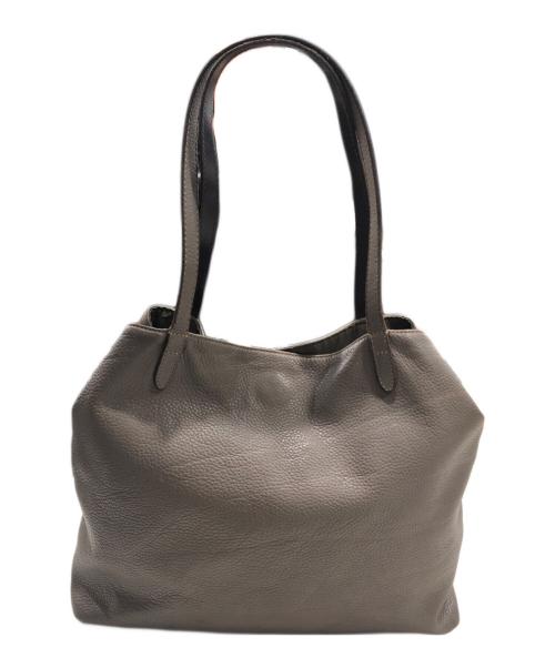 Felisi（フェリージ）Felisi (フェリージ) レザートートバッグ グレーの古着・服飾アイテム