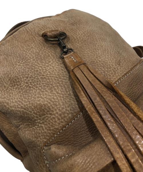 Roots（ルーツ）Roots (ルーツ) レザーリュック ブラウンの古着・服飾アイテム