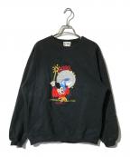 DISNEYディズニー）の古着「裏起毛スウェット」｜ブラック