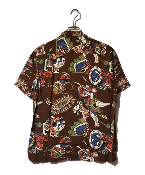 Sun Surf（サンサーフ）Sun Surf (サンサーフ) THE BOYS FESTIVALアロハシャツ ブラウン サイズ:Mの古着・服飾アイテム