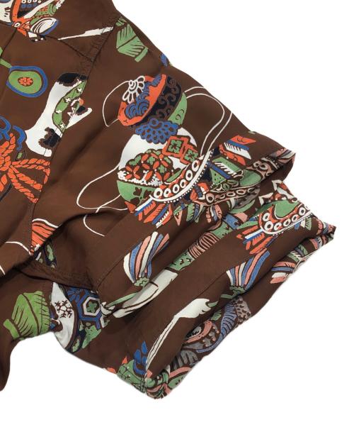 Sun Surf（サンサーフ）Sun Surf (サンサーフ) THE BOYS FESTIVALアロハシャツ ブラウン サイズ:Mの古着・服飾アイテム