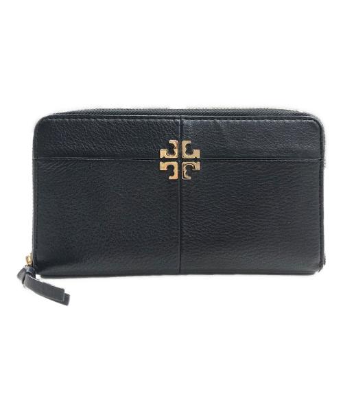 TORY BURCH（トリーバーチ）TORY BURCH (トリーバーチ) ラウンドファスナー財布 ブラックの古着・服飾アイテム