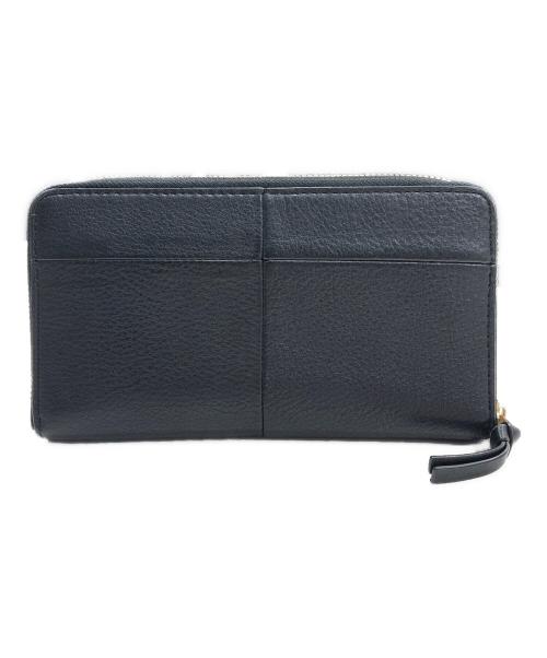 TORY BURCH（トリーバーチ）TORY BURCH (トリーバーチ) ラウンドファスナー財布 ブラックの古着・服飾アイテム