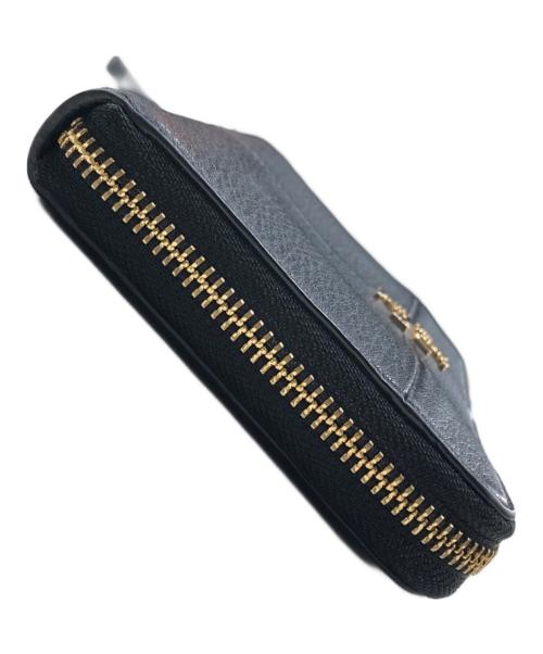 TORY BURCH（トリーバーチ）TORY BURCH (トリーバーチ) ラウンドファスナー財布 ブラックの古着・服飾アイテム