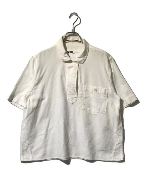 MHL（エムエイチエル）MHL (エムエイチエル) ポロシャツ ホワイト サイズ:2の古着・服飾アイテム