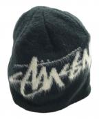 stussyステューシー）の古着「SKULLCAP BRUSHED OUT STOCK」｜ブラック