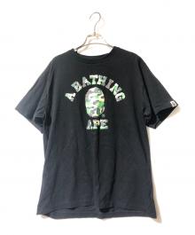 A BATHING APE（ア ベイシング エイプ）の古着「カレッジtシャツ」｜ブラック